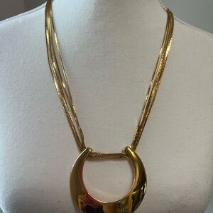 Authentic TRIFARI Gold-Plated Necklace | Rare Vintage Elegance